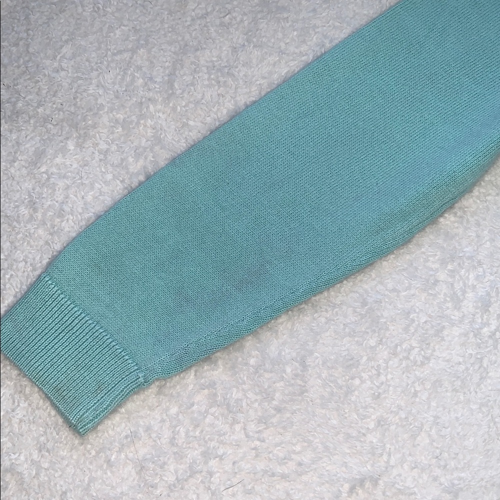 Vineyard Vines Blue Green Sweater 4T GUC Beach Shells Sailboat - Picture 4 of 10